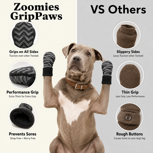 Zoomies GripPaws - Non-Slip Dog Socks