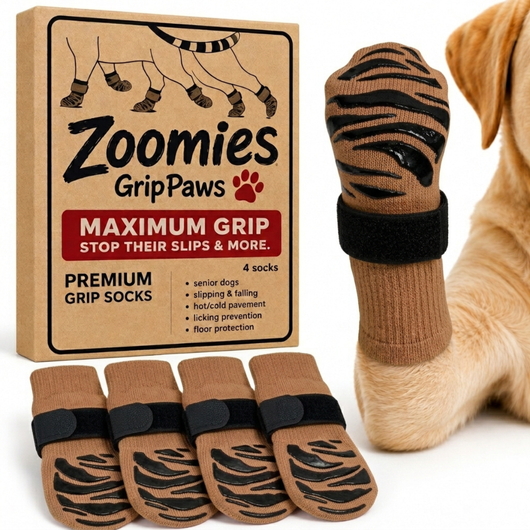 Zoomies GripPaws - Non-Slip Dog Socks